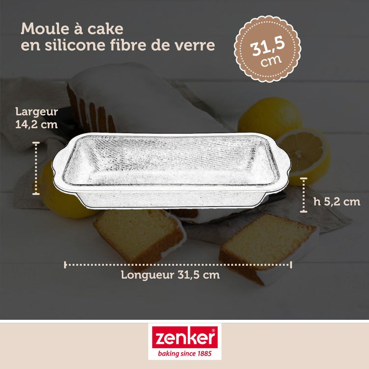 Set pâtisserie avec moule à cake 31,5 cm, 2 bols à mixer, verre mesureur et spatule Zenker