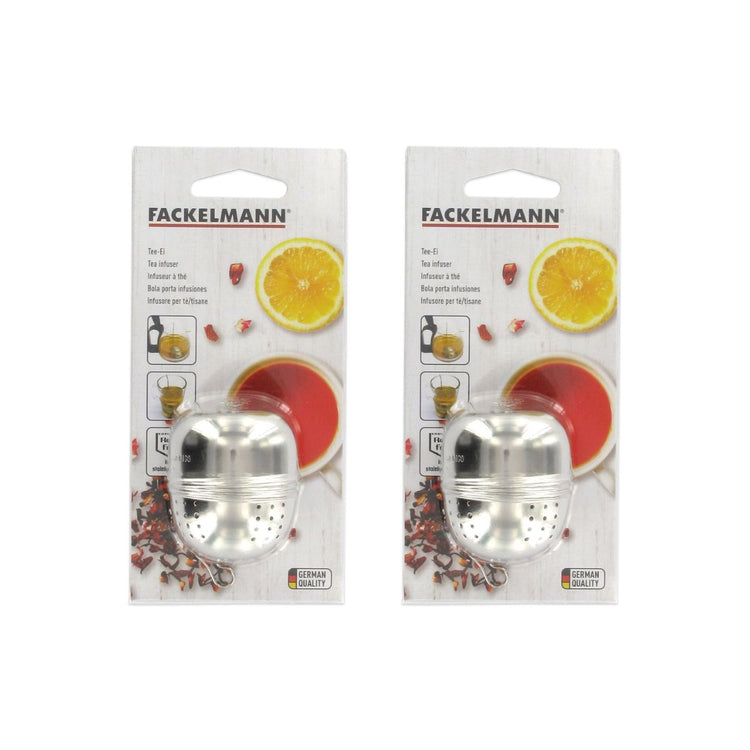 Lot de 2 boules à thé ovale en inox Fackelmann Petit Déjeuner