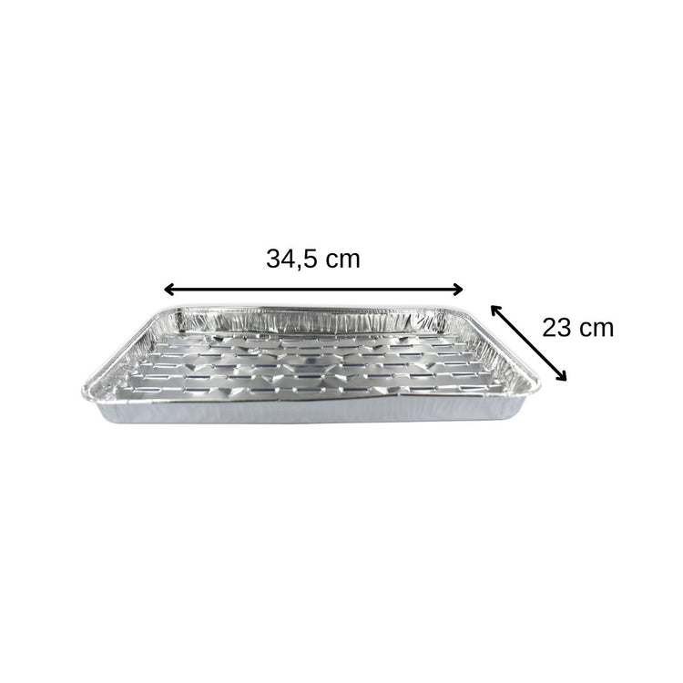 Lot de 20 barquettes en aluminium 34 x 23 cm Fackelmann