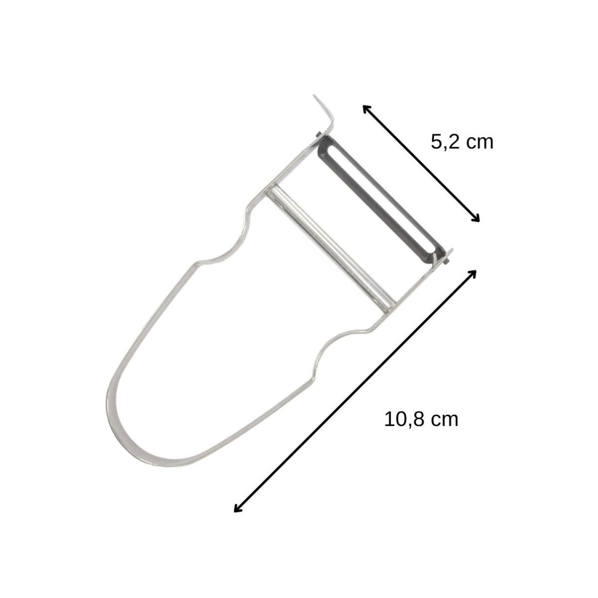 Lot de 2 rasoirs à légumes Castor en inox Fackelmann