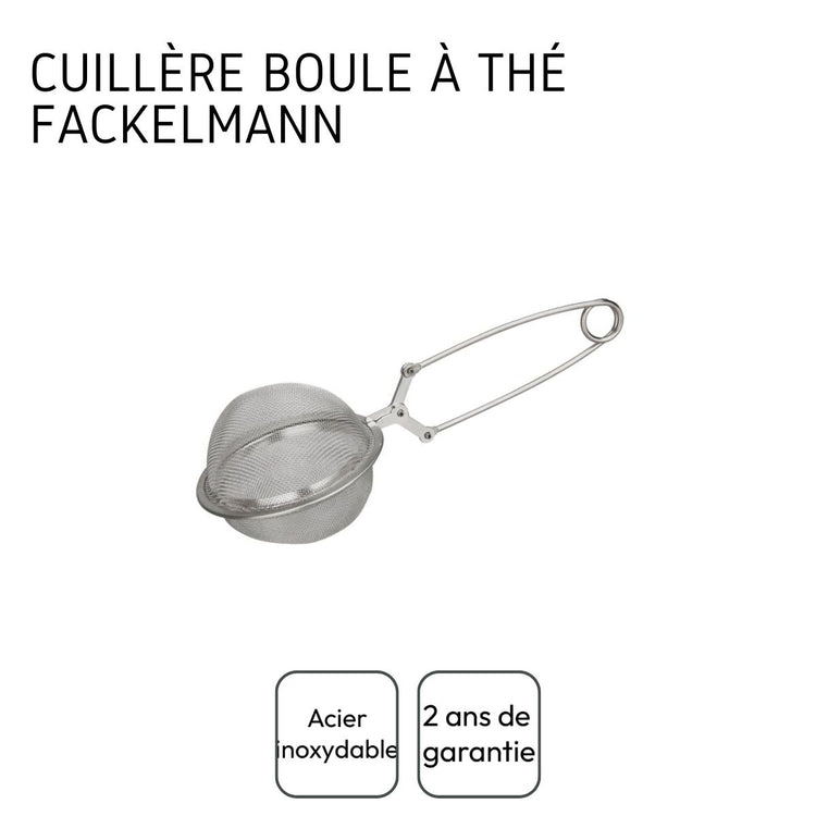Ensemble de 2 Boules à thé type Pinces à thé en inox 18,5 cm Fackelmann