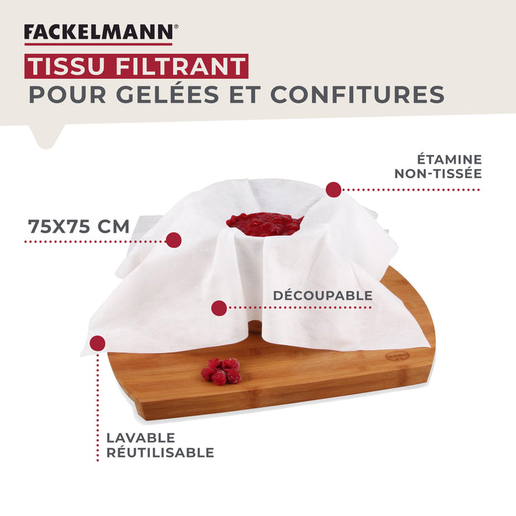 Set pour confiture maison avec entonnoir en inox Fackelmann