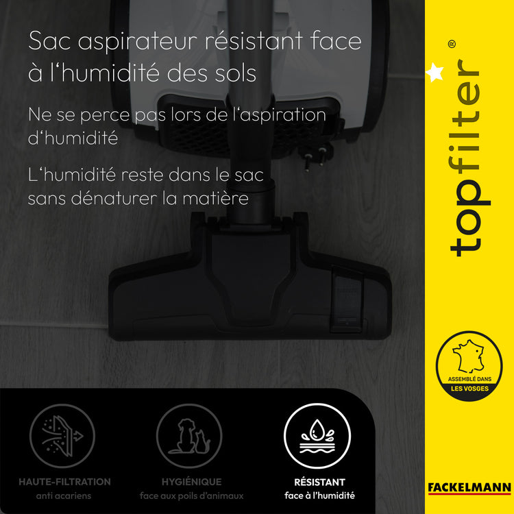 Lot de 4 packs de 4 sacs aspirateur Electrolux et Tornado TopFilter Premium