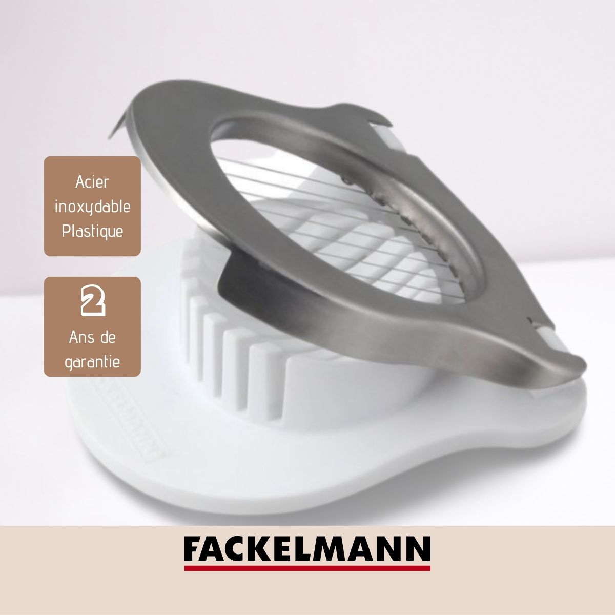 Coupe oeufs durs arrondi Fackelmann Basic