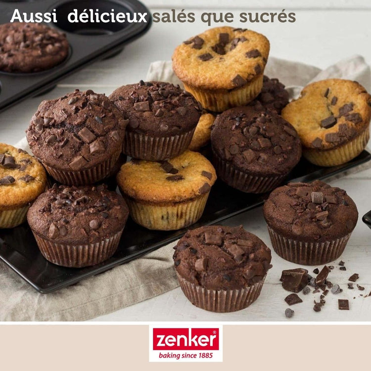 Moule à muffins 6 empreintes Zenker Black Metallic