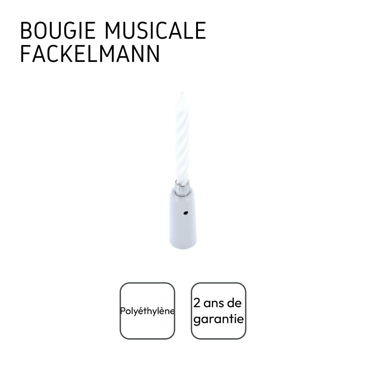 Bougie anniversaire musicale Fackelmann