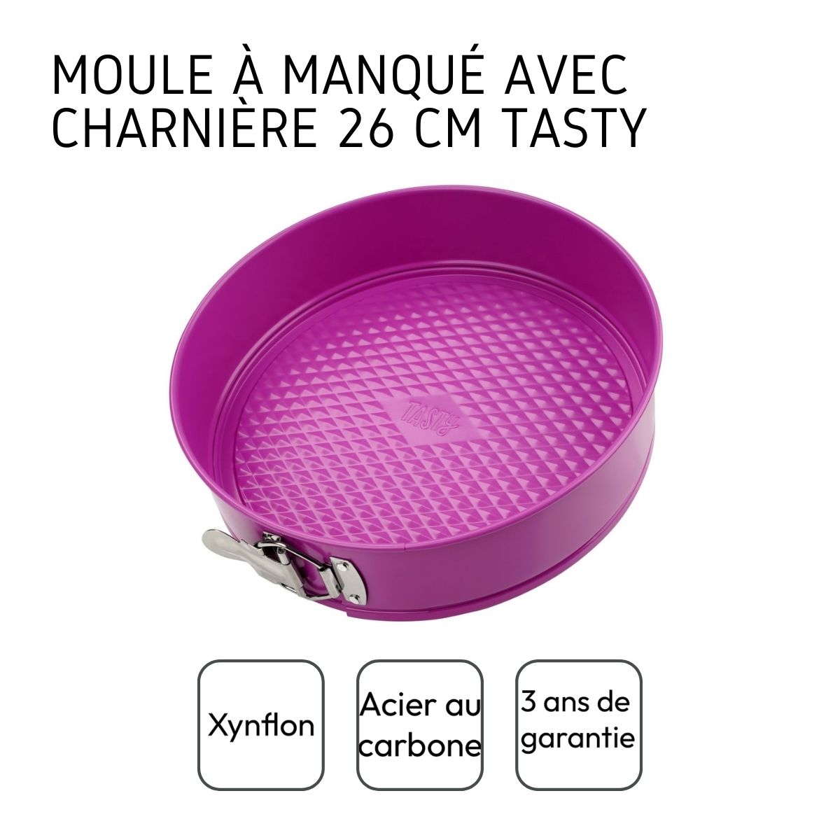 Moule à manqué à charnière 26 cm Tasty Pâtisserie