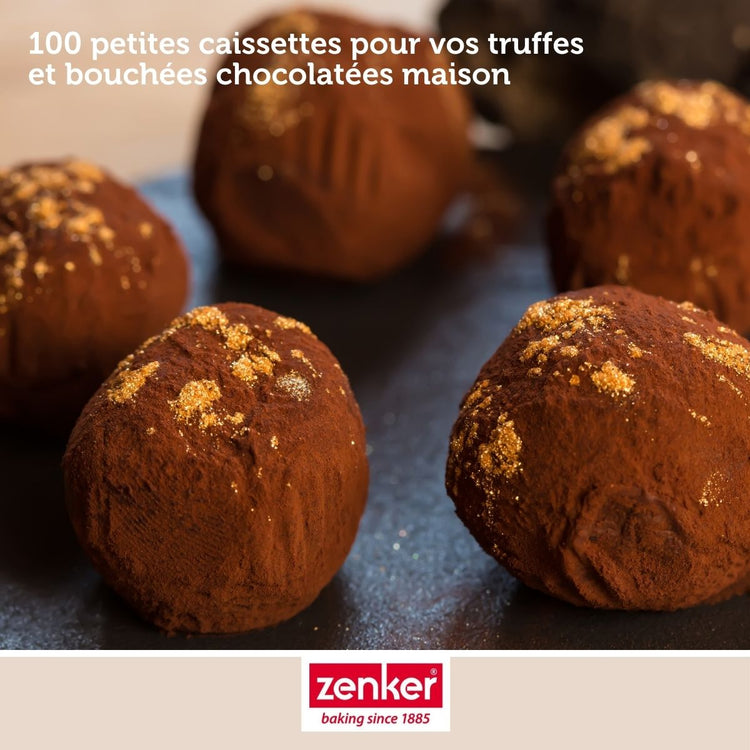 Lot de 100 barquettes alimentaires jetables 2,5 cm Zenker