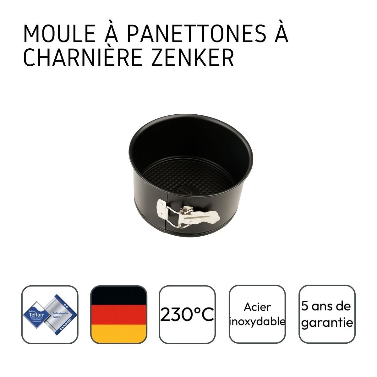 Moule à panettone à charnière 18 cm Zenker Spécial Countries
