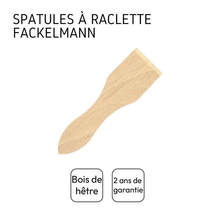 Lot de 12 spatules à raclette en bois FSC 13 cm Fackelmann