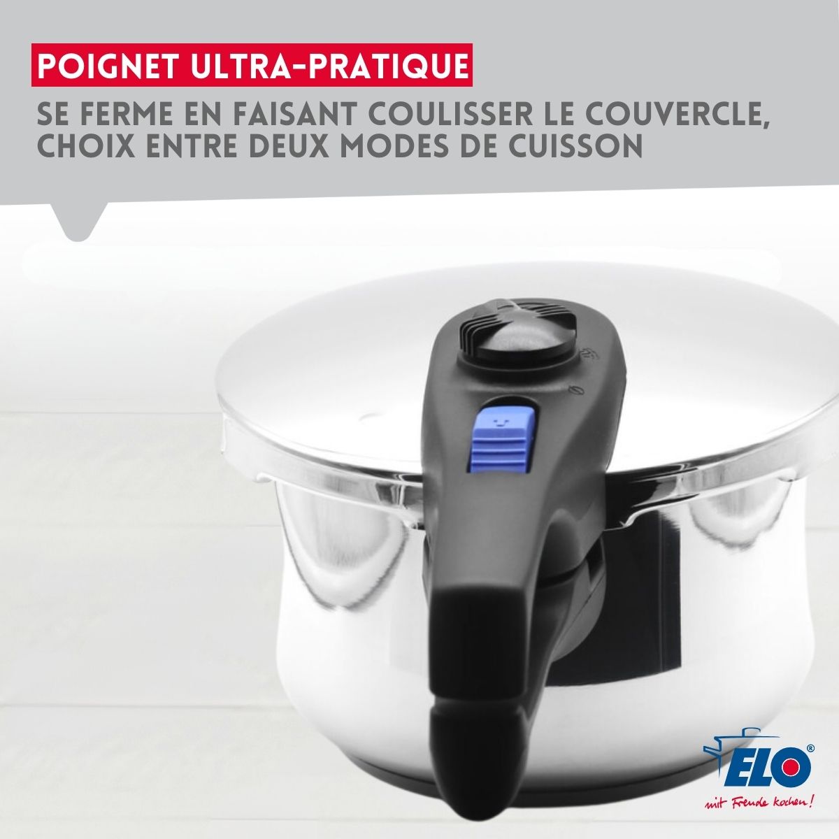 Autocuiseur 18 cm d'une capacité de 2,7 litres Elo Praktika