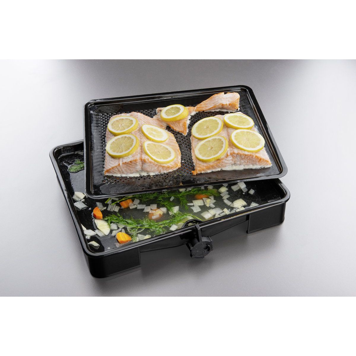 Plat de cuisson four pour rôti avec bac de récupération du jus de 3 litres Zenker Special Cooking