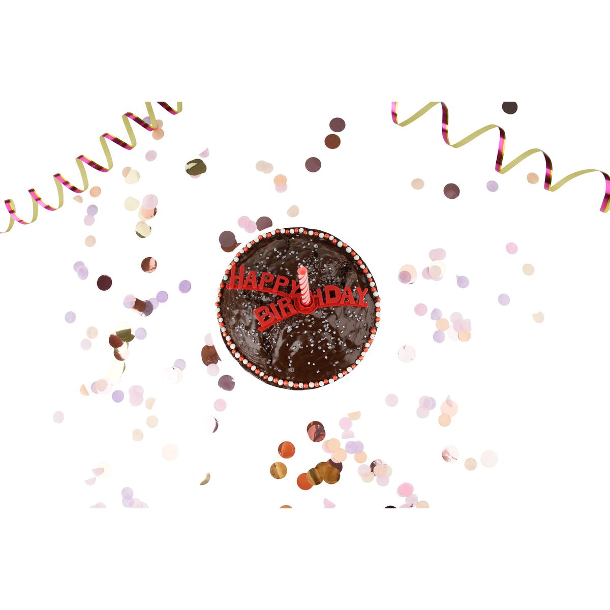 Set support "happy birthday" et 8 bougies d'anniversaire Fackelmann Rio Party