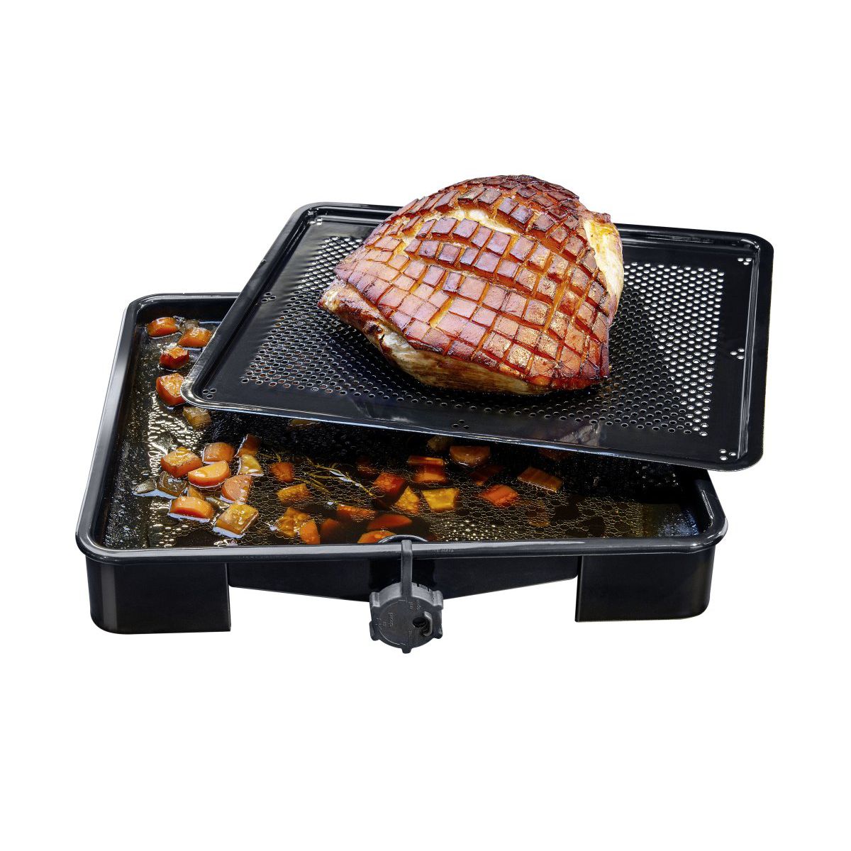Plat de cuisson four pour rôti avec bac de récupération du jus de 3 litres Zenker Special Cooking