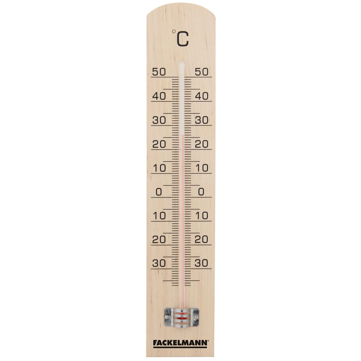 Thermomètre intérieur et extérieur en bois Fackelmann Tecno