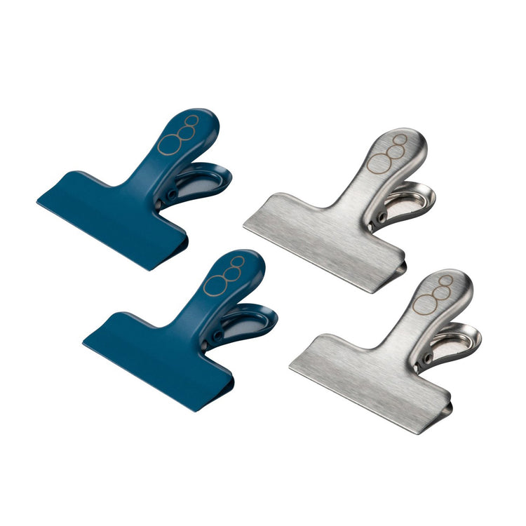 Lot de 4 pinces inox pour fermer les sachets Fackelmann Balance