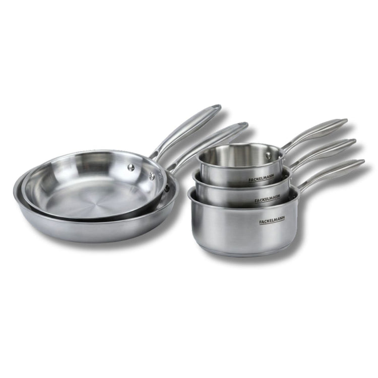 Batterie de cuisine avec 2 poêles 20/26 cm et 2 casseroles 14/18 cm sans PFAS Fackelmann Vita3