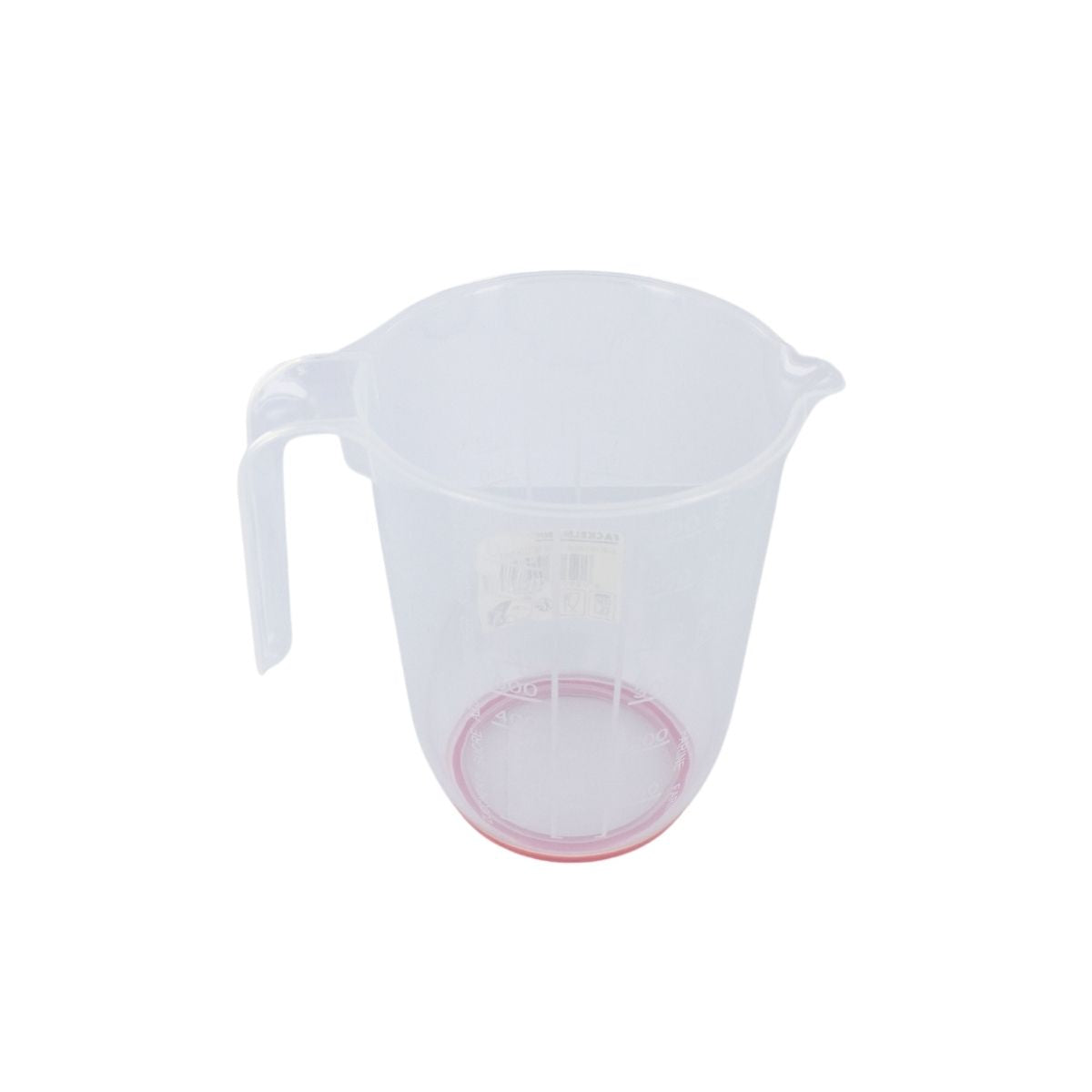 Verre doseur transparent en plastique 1 litre Fackelmann Basic