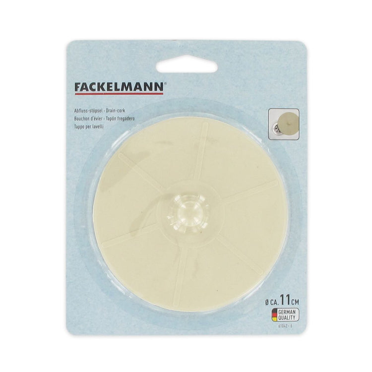 Bouchon d'évier en caoutchouc 11 cm Fackelmann Tecno