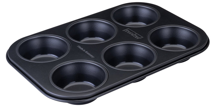 Moule à muffins 6 empreintes 28 x 19 cm Zenker Perfect Black +