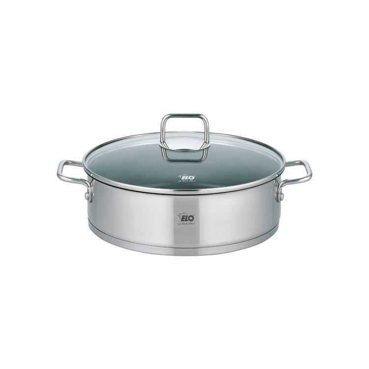 Sautoir 28 cm en acier inoxydable 18/10 antiadhésif Elo Citrin