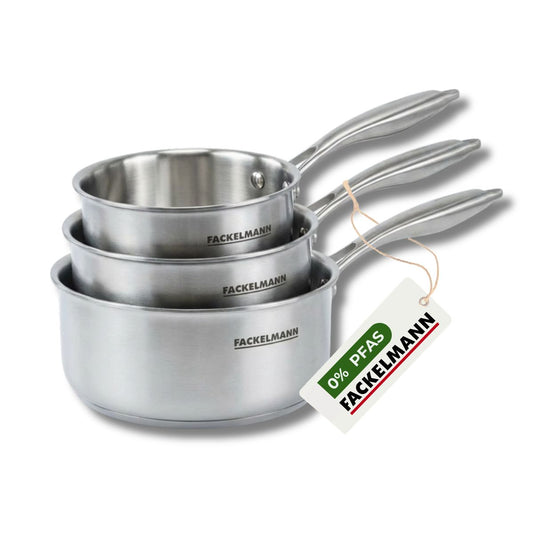 2 Casseroles 14 et 18 cm inox 18/10 Triply Fackelmann Vita3