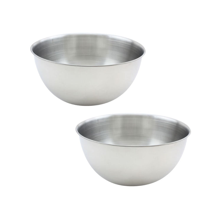 Ensemble de 2 Bols à mixer en inox de 20,5 cm de diamètre Fackelmann Basic