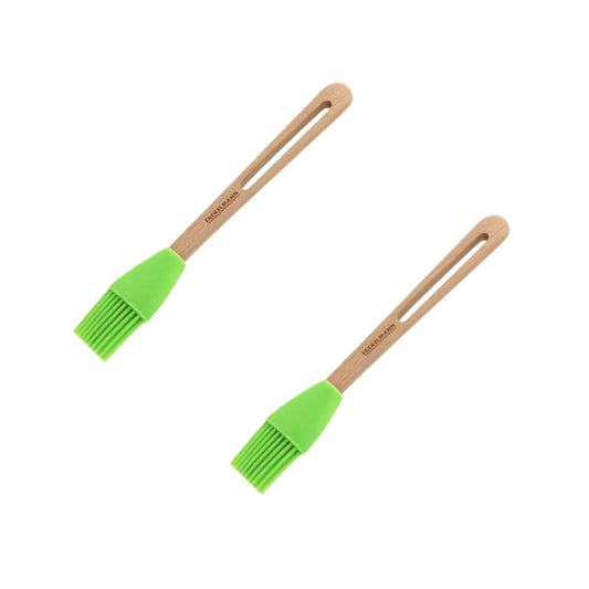 Ensemble de 2 Pinceaux de cuisine et de pâtisserie 26 cm en poils silicone Fackelmann Eco Friendly