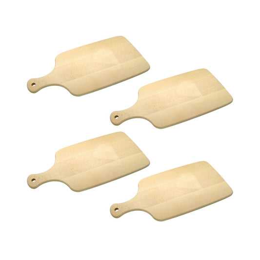 Ensemble de 4 Planches à découper en bois 38 x 18 cm Fackelmann Wood Edition