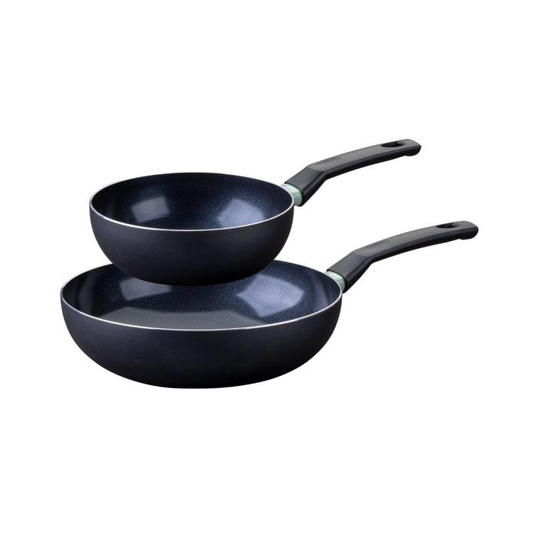 Ensemble de 2 woks de 20 et 28 cm Fackelmann Brandao