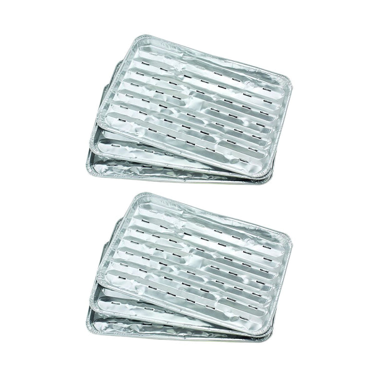 Lot de 10 barquettes en aluminium 34 x 23 cm  Fackelmann Barbecue