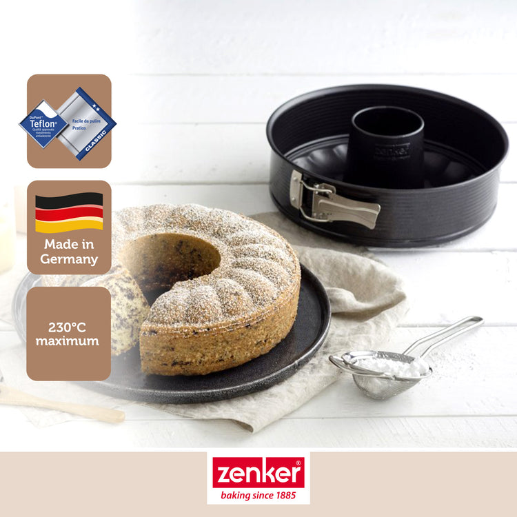 Lot de 2 moules à gâteaux 26/26 cm en acier Black metallic Black mettallic Zenker  Black mettallic