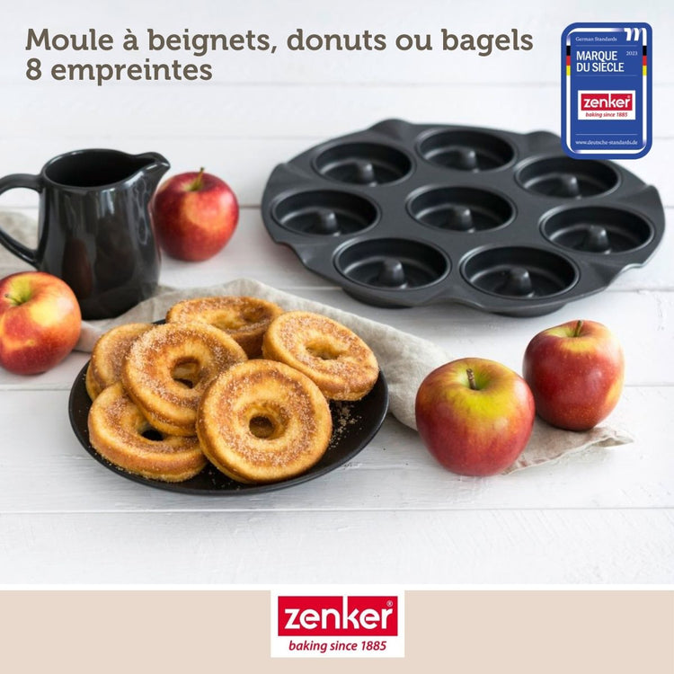 Lot de 2 moules à gâteaux 33/33 cm en acier Black metallic Black mettallic Zenker  Black mettallic