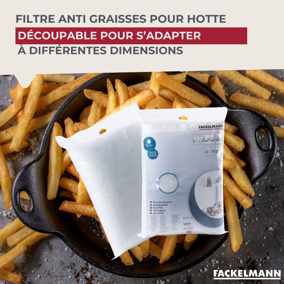 Filtre pour hotte anti-graisse Fackelmann Accessoires pour hotte et friture