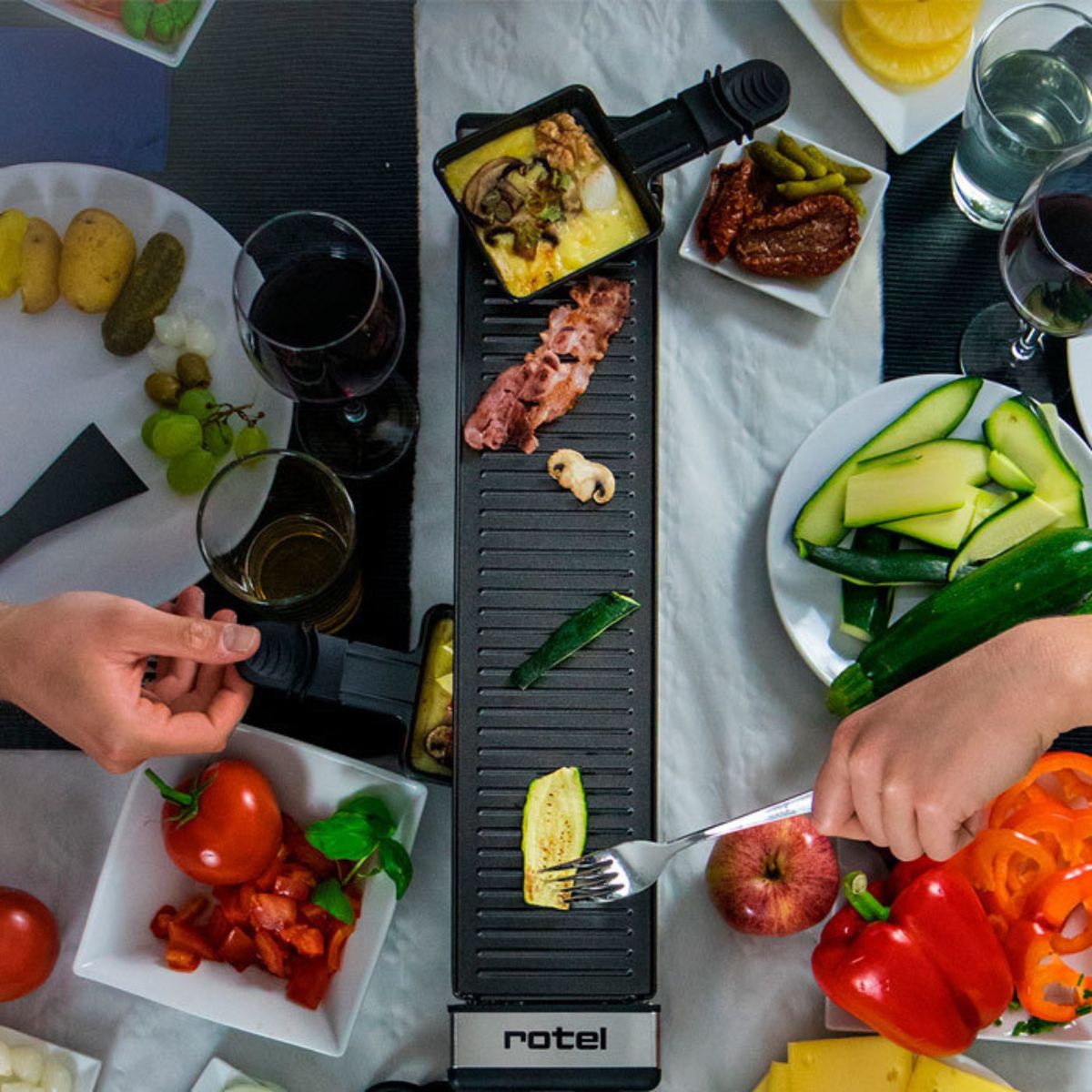 Lot de 2 poêlons à raclette Rotel Swiss Tradition