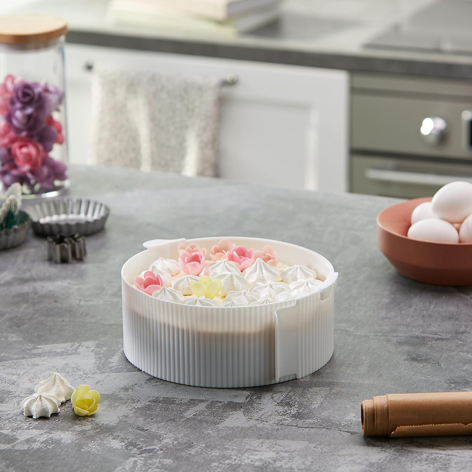Cercle de pâtisserie en plastique réglable de 15 à 30 cm Dr. Oetker Baker Edition