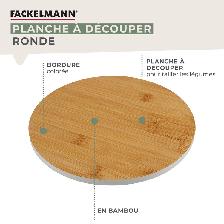 Planche à découper en bambou 24 x 24 cm Fackelmann Balance