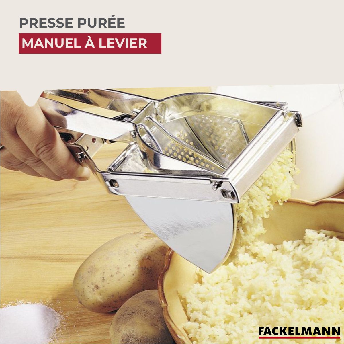 Presse-purée à levier Fackelmann