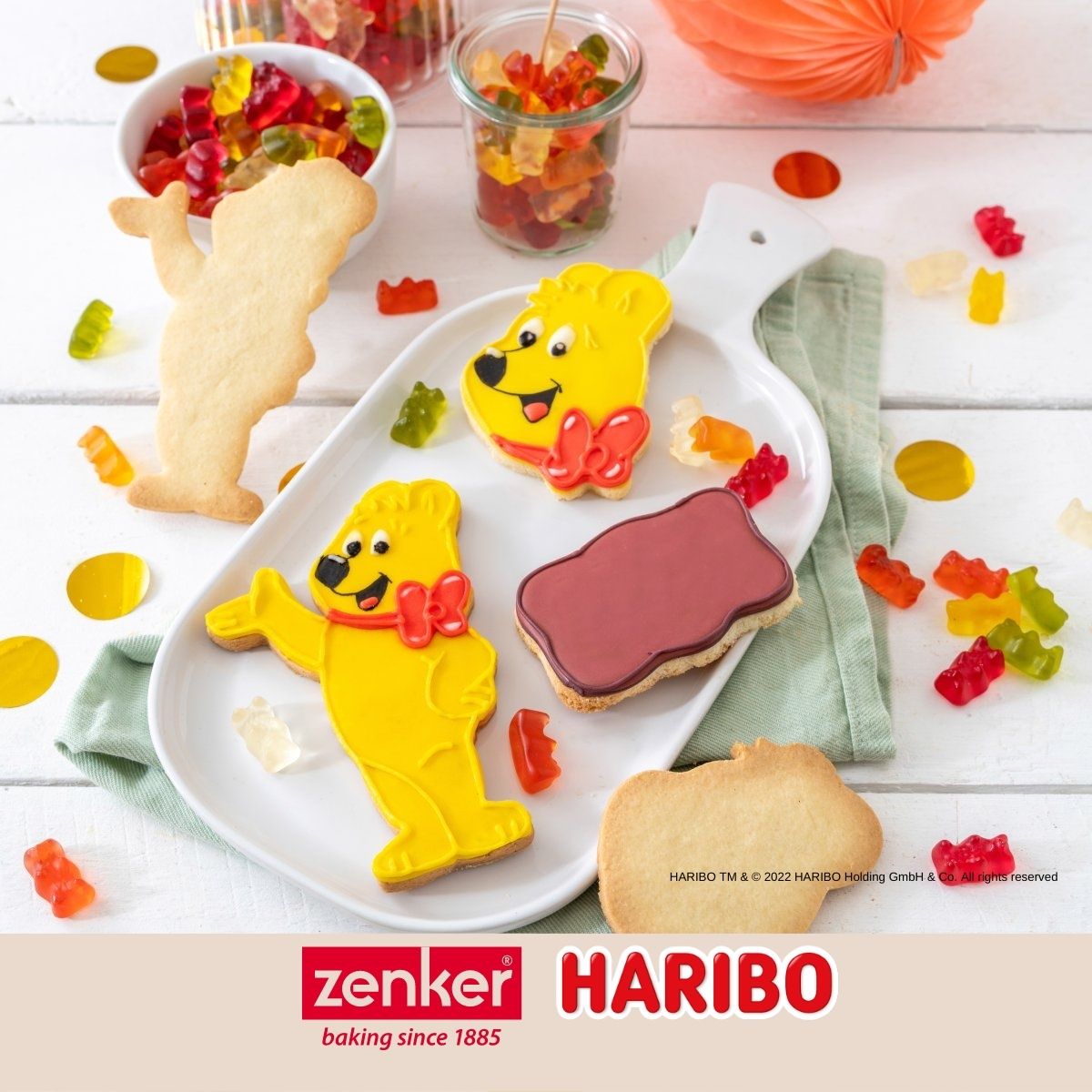 Lot de 3 emporte-pièces oursons en inox Zenker Haribo