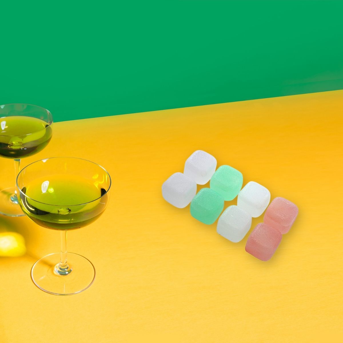 Lot de 8 glaçons réutilisables en plastique Multicolore Fackelmann