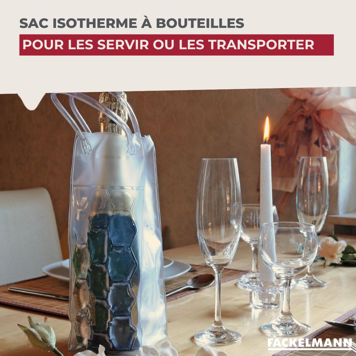Sac isotherme pour bouteille Fackelmann Bar Concept