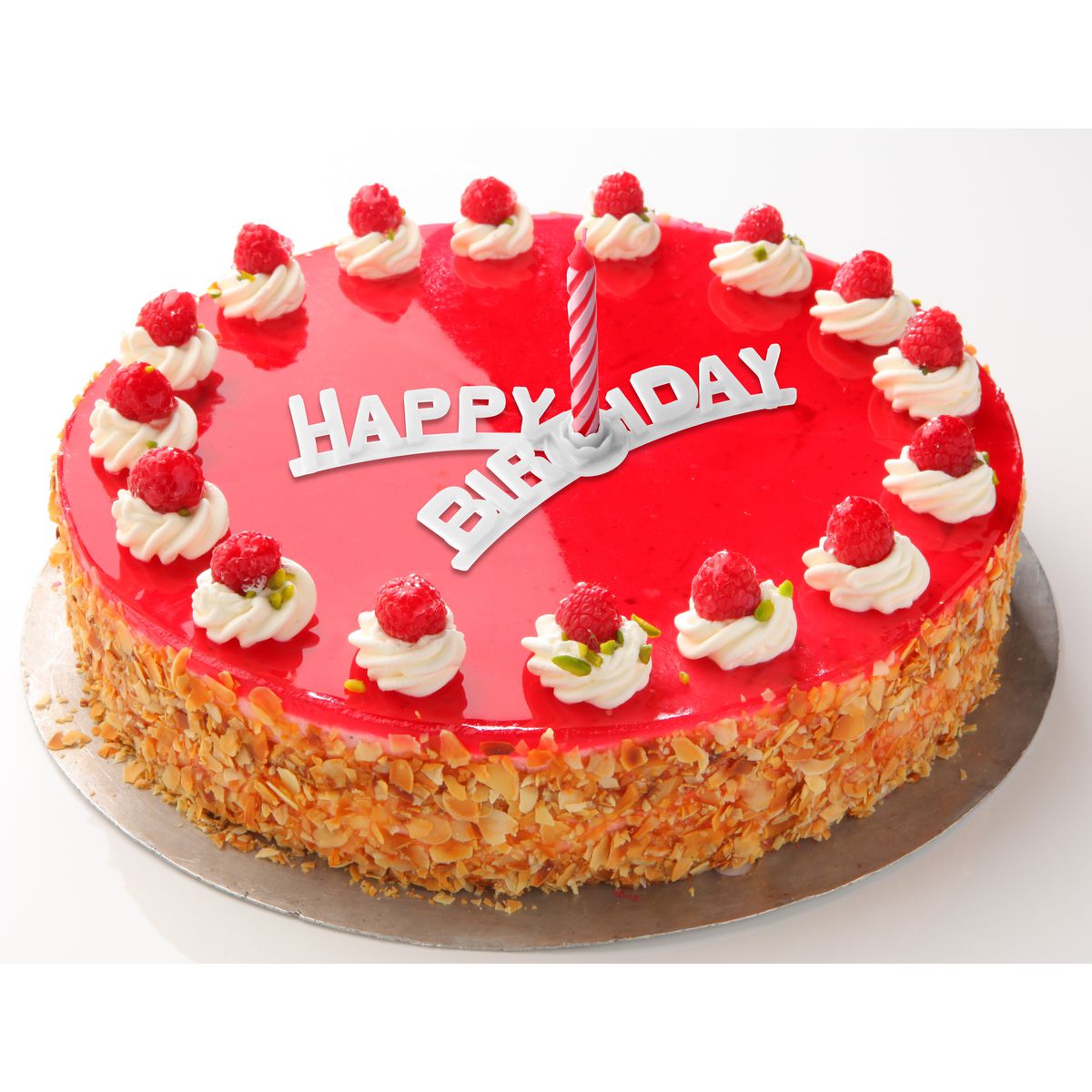 Set support "happy birthday" et 8 bougies d'anniversaire Fackelmann Rio Party
