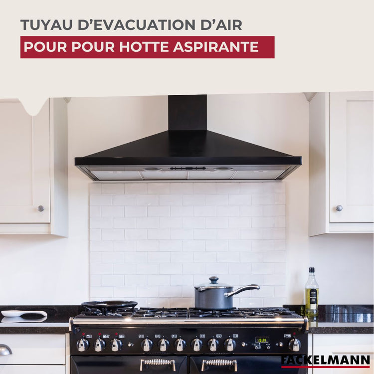 Tuyau Evacuation Hotte de Cuisine Fackelmann