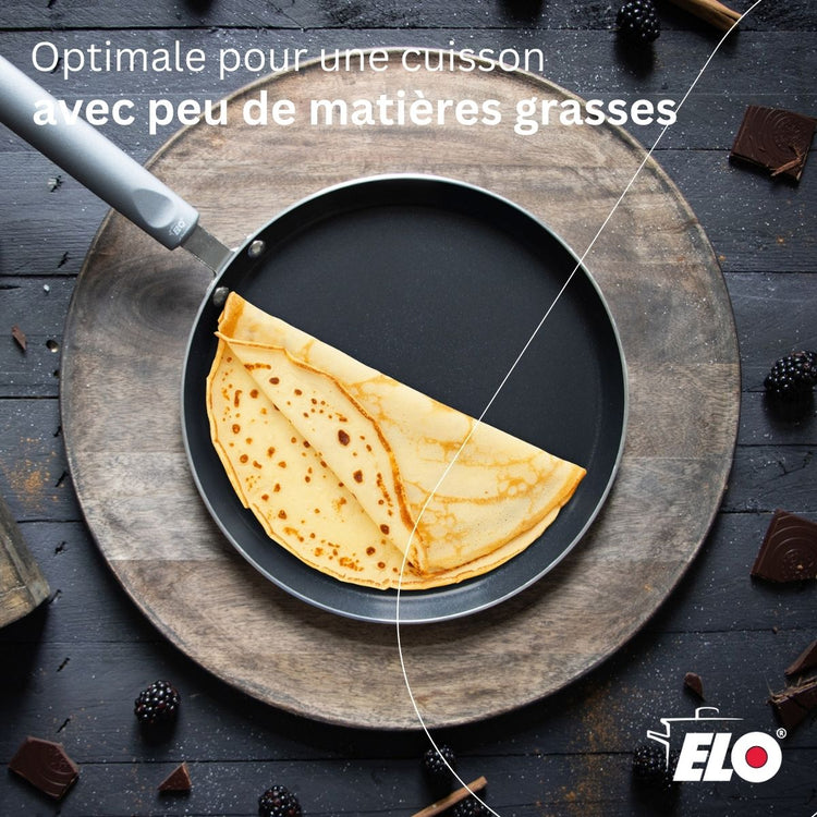 Poêle à crêpes 26 cm antiadhésive sans PFAS Elo Ducato