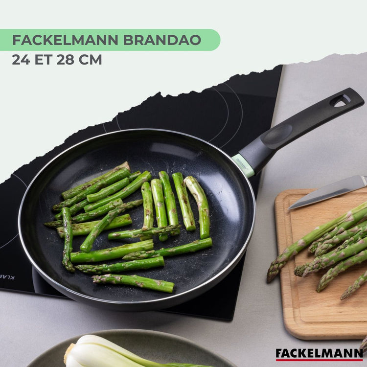 Set de 2 poêles antiadhésives céramique 24 et 28 cm Fackelmann Brandao
