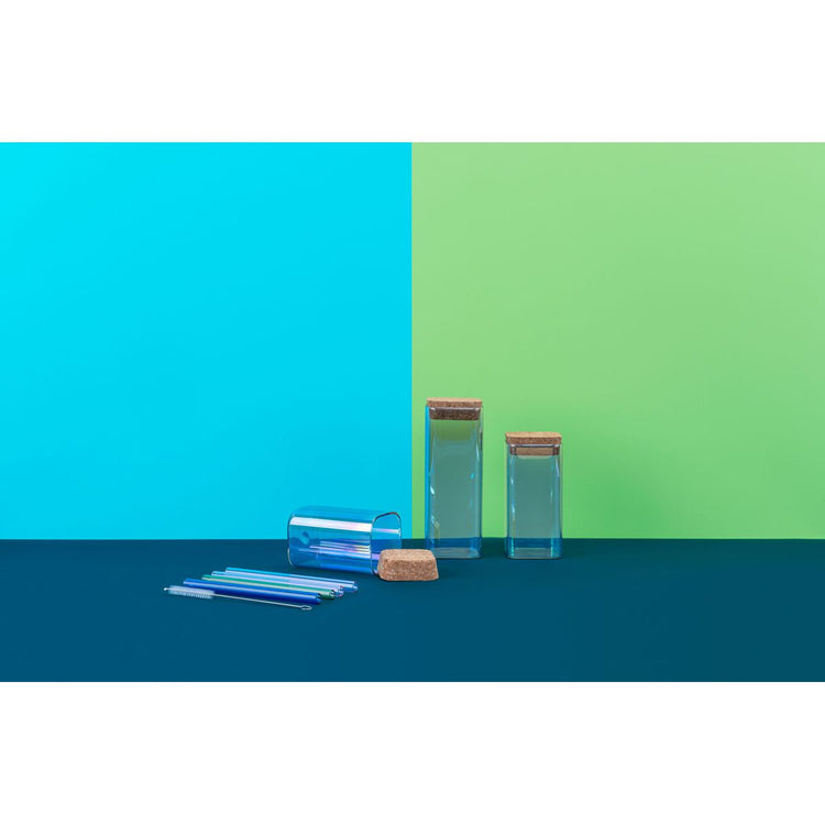 Set de 3 boîtes de conservation en verre avec couvercle 280 ml + 330 ml + 450 ml Tasty Green