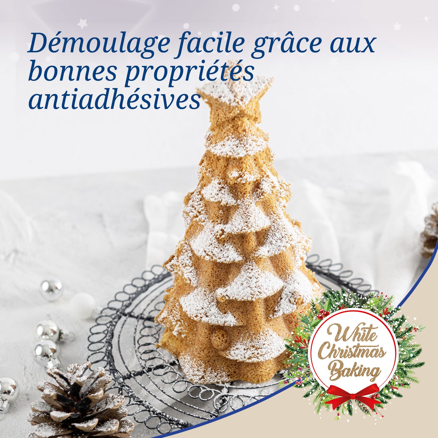Moule à gâteaux original en forme de sapin de noël Dr.Oetker Christmas
