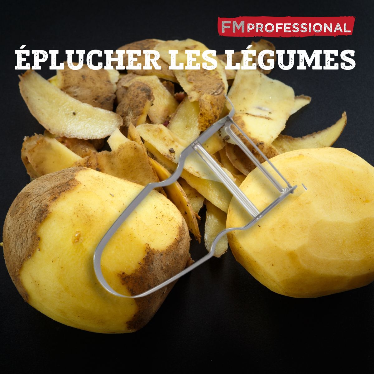 Lot de 4 éplucheurs à légumes FM Professional