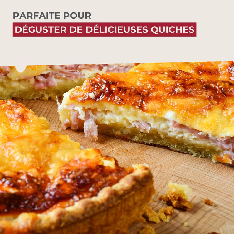 6 planches à pizza 30 cm en bois et roulette Fackelmann Boissellerie