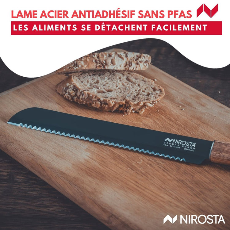 Couteau à pain 33,5 cm Nirosta Flow